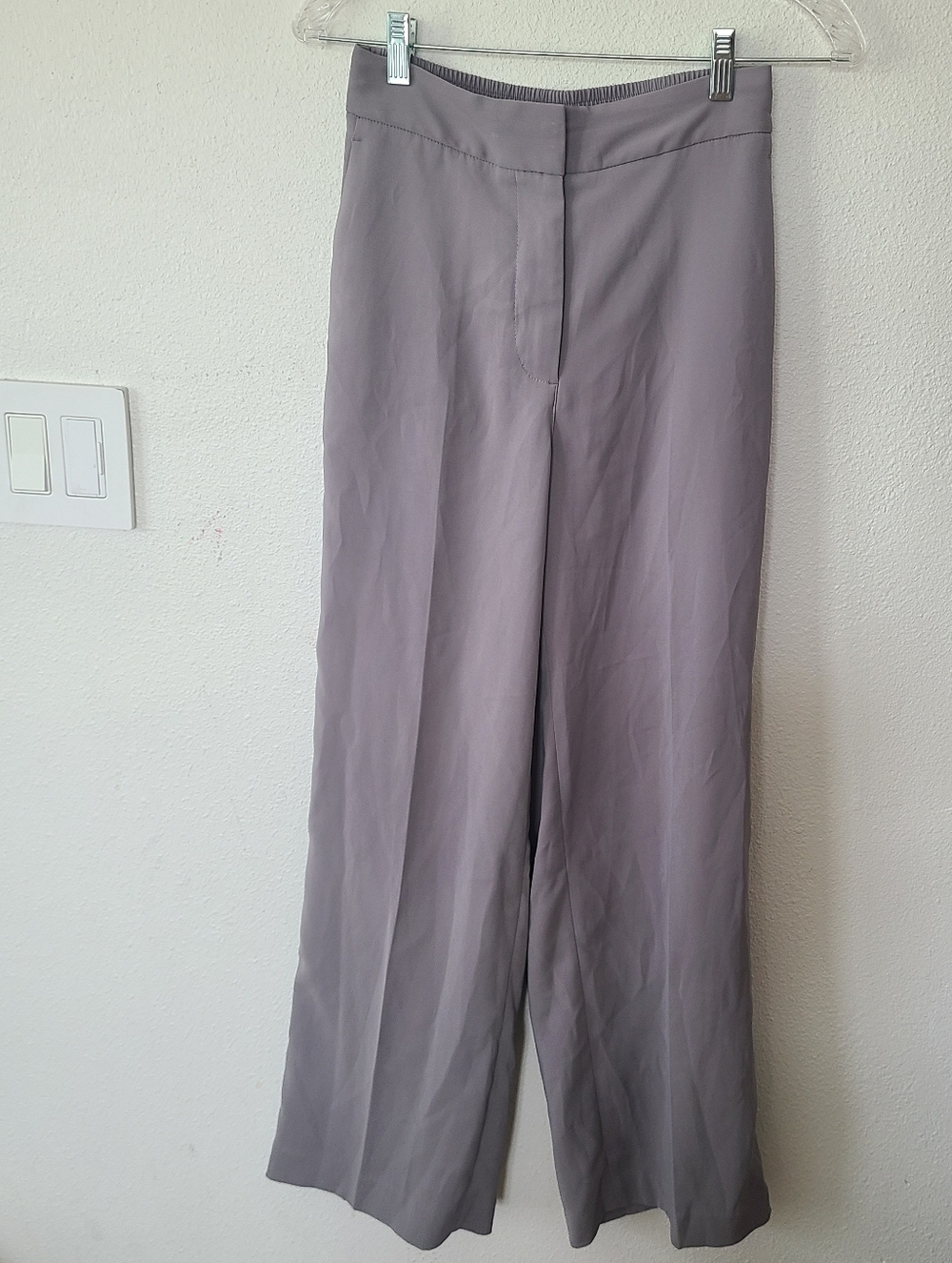 Quince Stretch Crepe Classic Trousers in Coastal Gray